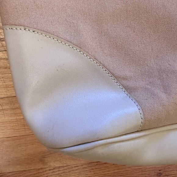 October Jaipur tan canvas tote - Picture 3 of 5